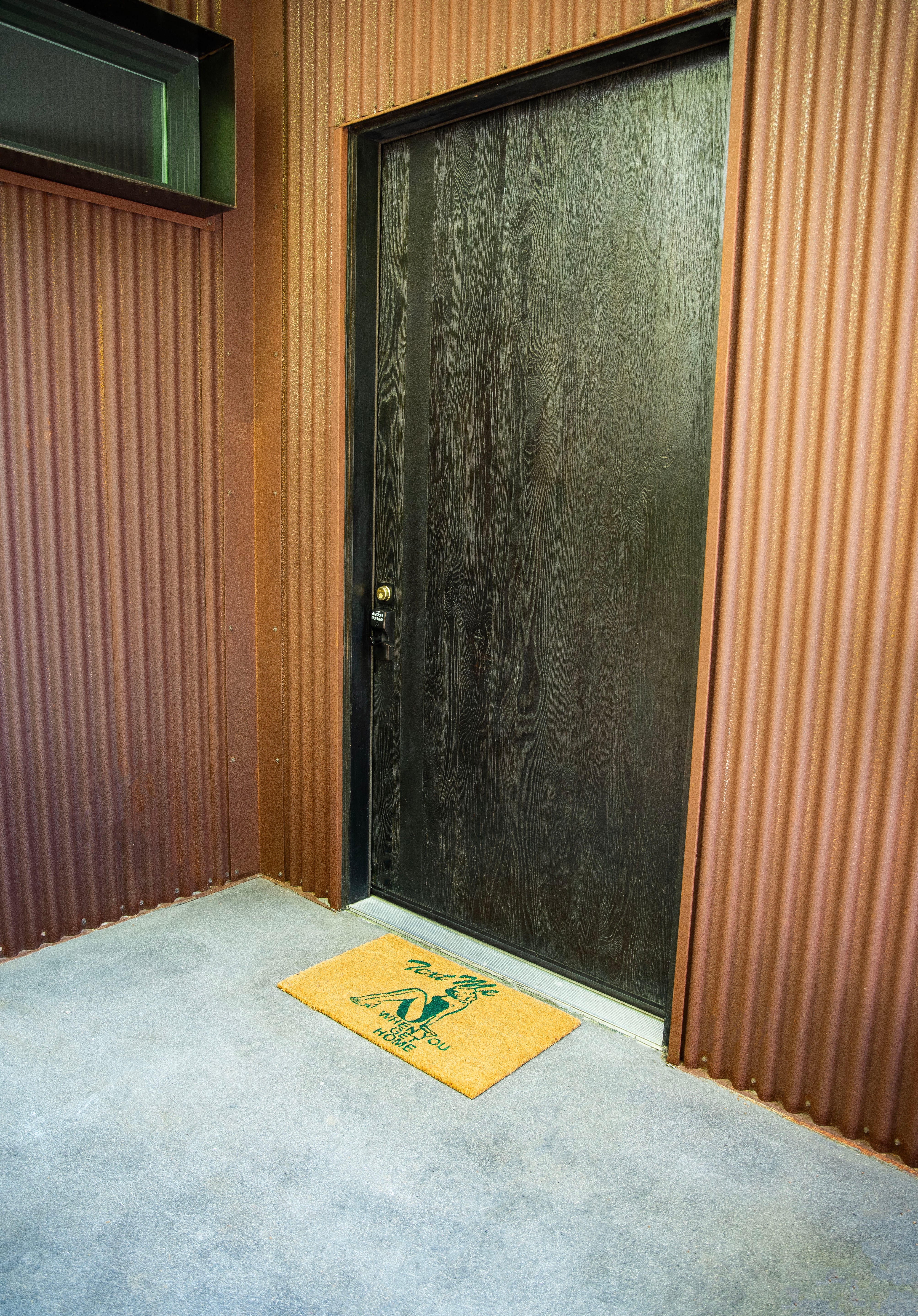 Toxic Home Text Me When You Get Home Doormat